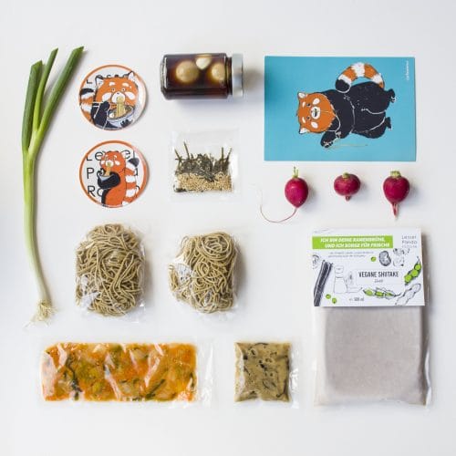 Vegetarische Ramen Suppe - Fertig Ramen Box für 2-6 Personen | Ramen